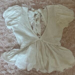Free People Open Back Top